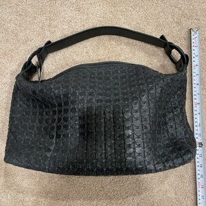 Valentina Genuine Leather Weave Shoulder Bag